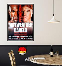 FLOYD MAYWEATHER JR contre CANELO ALVAREZ Affiche originale du combat de boxe de CCTV 30D