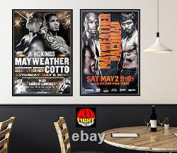 FLOYD MAYWEATHER JR contre COTTO & PACQUIAO Affiches originales de boxe HBO PPV 30D
