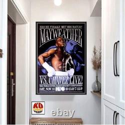 FLOYD MAYWEATHER JR contre JESUS CHAVEZ Affiche de combat de boxe originale HBO CCTV 30D