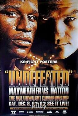 FLOYD MAYWEATHER JR contre RICKY HATTON Affiche originale du combat de boxe HBO CCTV 30D