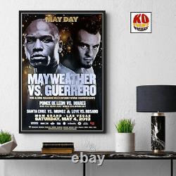 FLOYD MAYWEATHER JR contre ROBERT GUERRERO Affiche de boxe originale sur place 30D