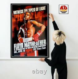 FLOYD MAYWEATHER JR contre VICTORIANO SOSA Affiche originale de boxe HBO CCTV 10D