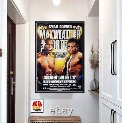 FLOYD MAYWEATHER JR contre VICTOR ORTIZ Affiche originale du combat de boxe HBO PPV 10D