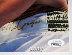 FLOYD MAYWEATHER a signé une photo de 11x14 du combat contre Conor McGregor PREUVE EXACTE JSA