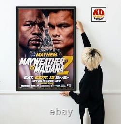 FLOYD MAYWEATHER contre MARCOS MAIDANA (2) Affiche de combat de boxe CCTV originale 30D