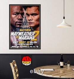 FLOYD MAYWEATHER contre MARCOS MAIDANA (2) Affiche de combat de boxe CCTV originale 30D