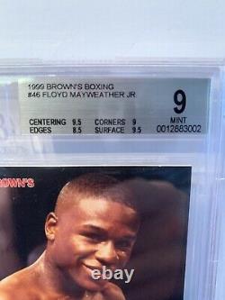 Floyd Mayweather 1999 Browns 12e Set Bgs 9 Mint Super Rare! 2ème Rookie Card
