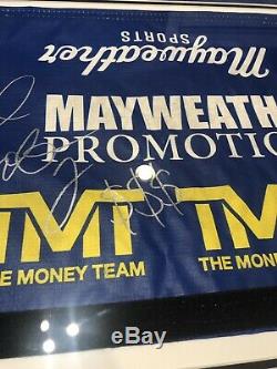 Floyd Mayweather Autographié 50-0 Enregistrement Combat Encadré Utilisé Ring De Boxe Corde Psa