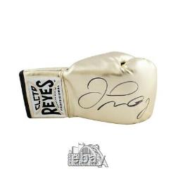 Floyd Mayweather Autographié Cleto Reyes Gold Boxing Glove Bas Coa