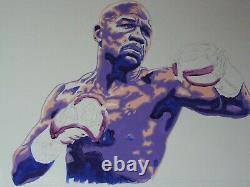 Floyd Mayweather Boxer Boxing Peinture Acrylique Originale Art Contemporain