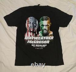 Floyd Mayweather Conor Mcgregor Edition Limitée Boxe Officiel Fight Shirt 250