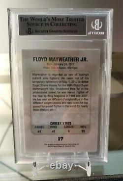 Floyd Mayweather Jr #17 2010 Ringside Boxing Round 1 Bgs 9 Mint Rare Tmt
