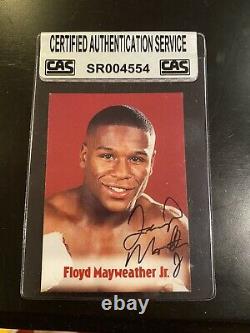 Floyd Mayweather Jr 2001 Carte De Boxe Browns Cas Autographe