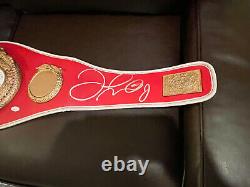 Floyd Mayweather Jr. Autographié Ibf Full Size Belt (no Decals) Jsa Coa