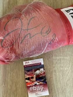 Floyd Mayweather Jr. Autographié Red Everlast Boxing Glove Jsa Cert