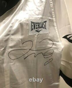 Floyd Mayweather Jr. Autographié Signé Boxe Everlast Robe Coa