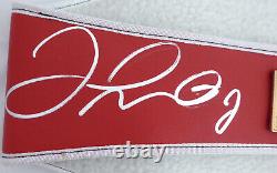 Floyd Mayweather Jr. Autographié Signé Red Ibf Full Size Ceinture Beckett 159678