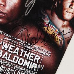 Floyd Mayweather Jr. & Carlos Baldomir Signé Boxe Carte Promo Coa Jsa