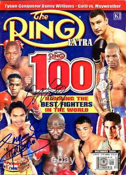 Floyd Mayweather Jr. & Manny Pacquiao Magazine Ring Autographié Beckett #AC56930