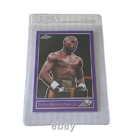 Floyd Mayweather Jr. Purple Refractor Card #1/102019 Collectionneurs Nationaux Leaf