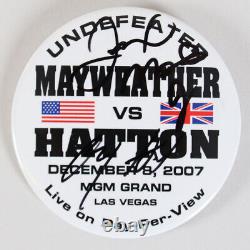 Floyd Mayweather Jr. & Ricky Hatton Signé Pin 2007 Mgm Grand Boxe Match Fi