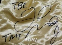 Floyd Mayweather Jr. Signé Autographed Gold Trunks Tbe, Tmt. Beckett Témoin