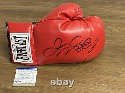 Floyd Mayweather Jr Signé Everlast Boxing Glove Money Autographe Psa/adn