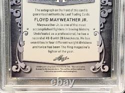 Floyd Mayweather Jr. Ssp Autograph #1/5 2017 Leaf Metal Sports Heroes Psa 9