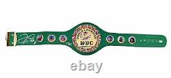 Floyd Mayweather Jr. Tbe Ceinture de boxe WBC signée autographiée Beckett Bas Coa