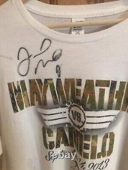 Floyd Mayweather Jr Tee Shirt Autographié Avec Coa Signé À Londres Uk Tmt