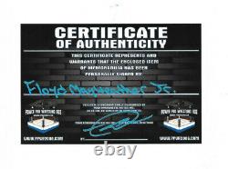 Floyd Mayweather Jr. Troncs de boxe autographiés à la main avec preuve et certificat d'authenticité 2.