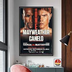 Floyd Mayweather Jr Vs. Canelo Alvarez Affiche Originale De Combat De Boxe Sur Place 30d