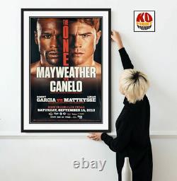 Floyd Mayweather Jr Vs. Canelo Alvarez Affiche Originale De Combat De Boxe Sur Place 30d