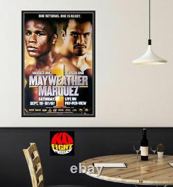 Floyd Mayweather Jr Vs. Juan Manuel Marquez Affiche De Boxe Originale Hbo 30d