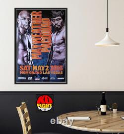 Floyd Mayweather Jr Vs. Manny Pacquiao Affiche Originale De Combat De Boxe Sur Place 30d