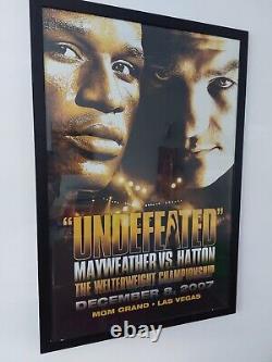 Floyd Mayweather Jr Vs. Ricky Hatton Affiche De Combat De Boxe Originale- Taille Pleine