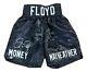 Floyd Mayweather Jr A Signé Des Shorts De Boxe Personnalisés Black Money Mayweather Bas Itp