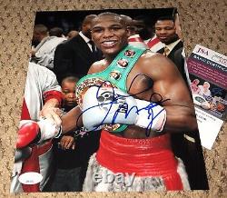 Floyd Mayweather Jr a signé une photo 8x10 avec autographe de boxe Jsa Coa Money Tmt Auto