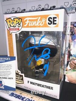 Floyd Mayweather Signé Autographed Boxe Custom 1 /1 Funko Pop Beckett Bas Coa