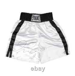 Floyd Mayweather Signé Boxing Trunks Everlast, White Autograph
