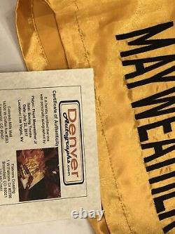 Floyd Mayweather Signé Edition Limitée Le 12 Gold Trunks Avec Beckett Coa, Photo