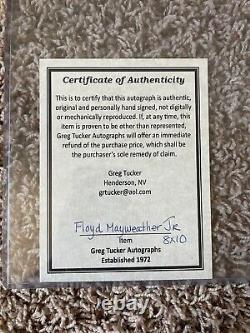 Floyd Mayweather Signé Photo Autographiée Manny Pacquiao Certificat Authentique