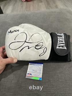 Floyd Mayweather Signed Auto Inscribed Money White Everlast Boxing Glove Psa
