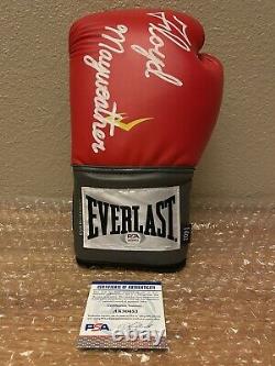 Floyd Mayweather Sr A Signé Everlast Boxing Glove Psa/dna Coa Auto Tmt