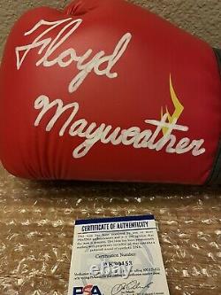 Floyd Mayweather Sr A Signé Everlast Boxing Glove Psa/dna Coa Auto Tmt