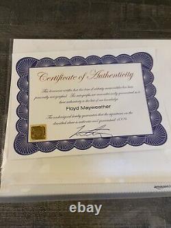 Floyd Mayweather a signé l'autographe de la photo 8.5x11 avec double COA