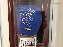 Floyd Money Mayweather Jr. Gants De Boxe En Cuir Bleu Everlast Autographiés Coa
