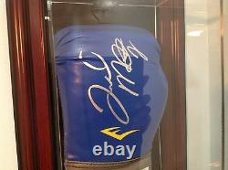 Floyd Money Mayweather Jr. Gants De Boxe En Cuir Bleu Everlast Autographiés Coa