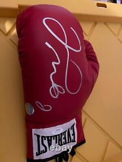 Gant de boxe autographié Floyd Mayweather Jr. signé Jsa Auto COA Red Everlast