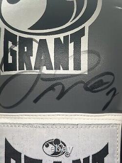 Gant de boxe droit Floyd Mayweather autographié gris / rouge Grant certifié PSA